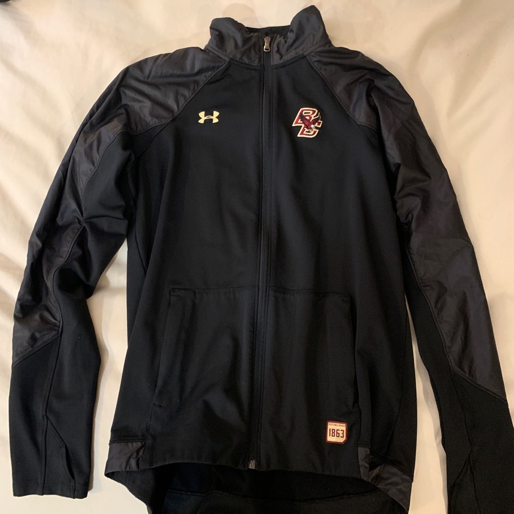 Boston College black full zip
